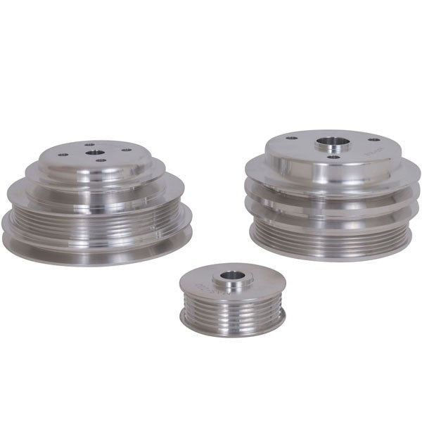 Chevrolet GM 5.0 5.7 F Body GM Truck 3 Piece Billet Aluminum Underdrive Pulley Kit 85-87