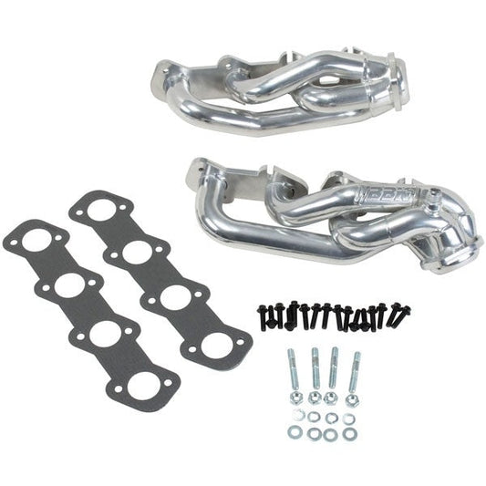 Ford F150 4.6 1-5/8 Shorty Exhaust Headers Polished Silver Ceramic 97-03
