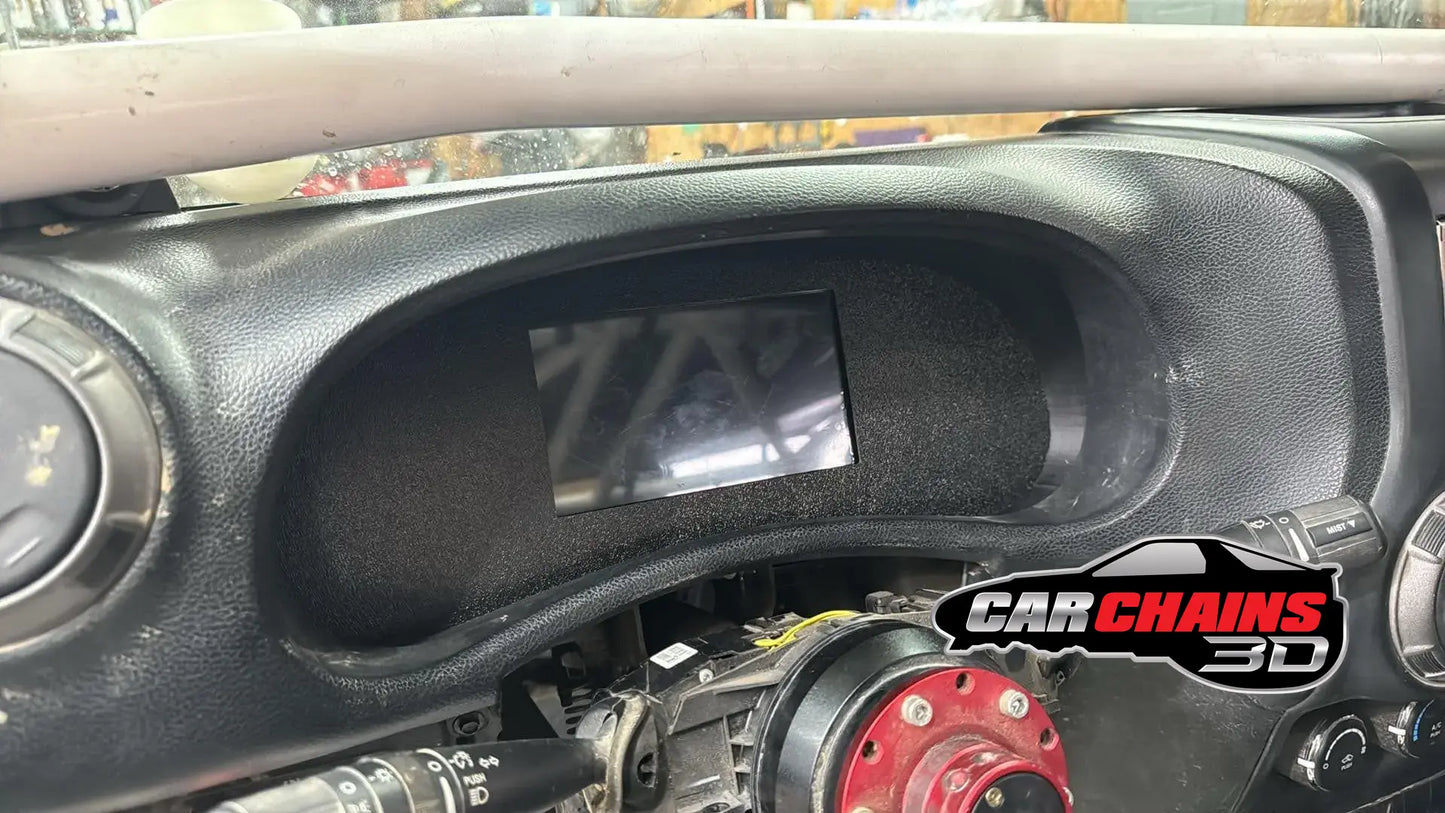 3D Printed Digital Dash Bezel for 2011-2018 Jeep Wrangler JK - CarChains3d