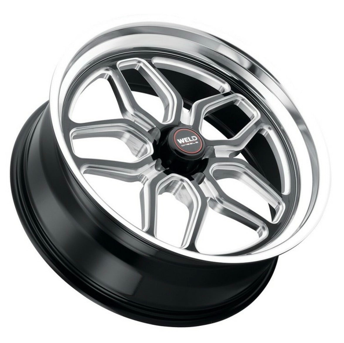 WELD Laguna Drag Gloss Black Wheel with Milled Spokes 18x5