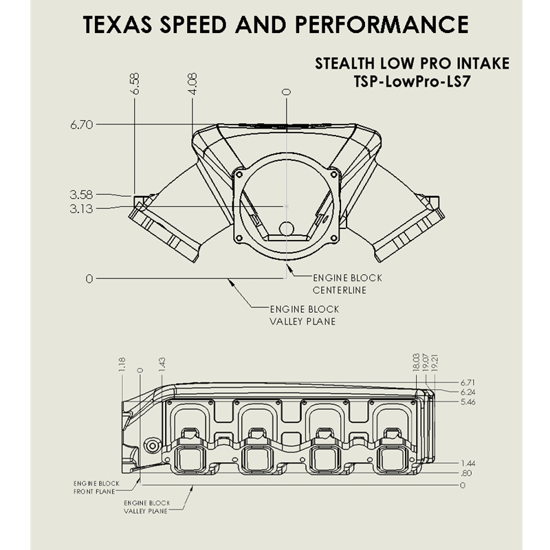 Texas Speed Stealth Low Pro Intake