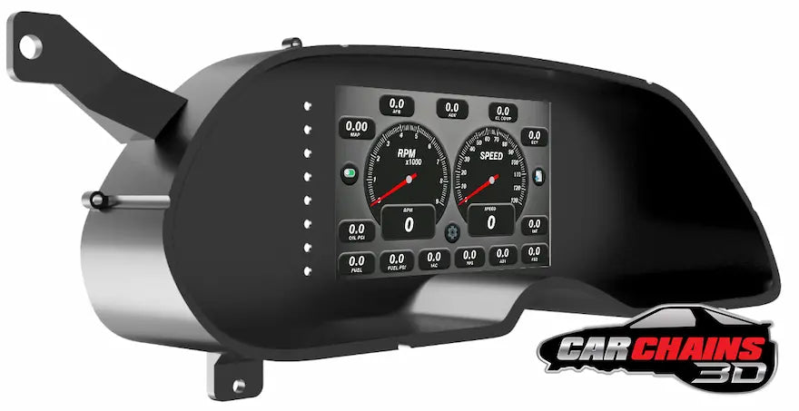 3D Printed Tinker All-In-One Digital Dash Cluster for 1993-1997 Early 4th Gen Chevrolet Camaro - CarChains3d