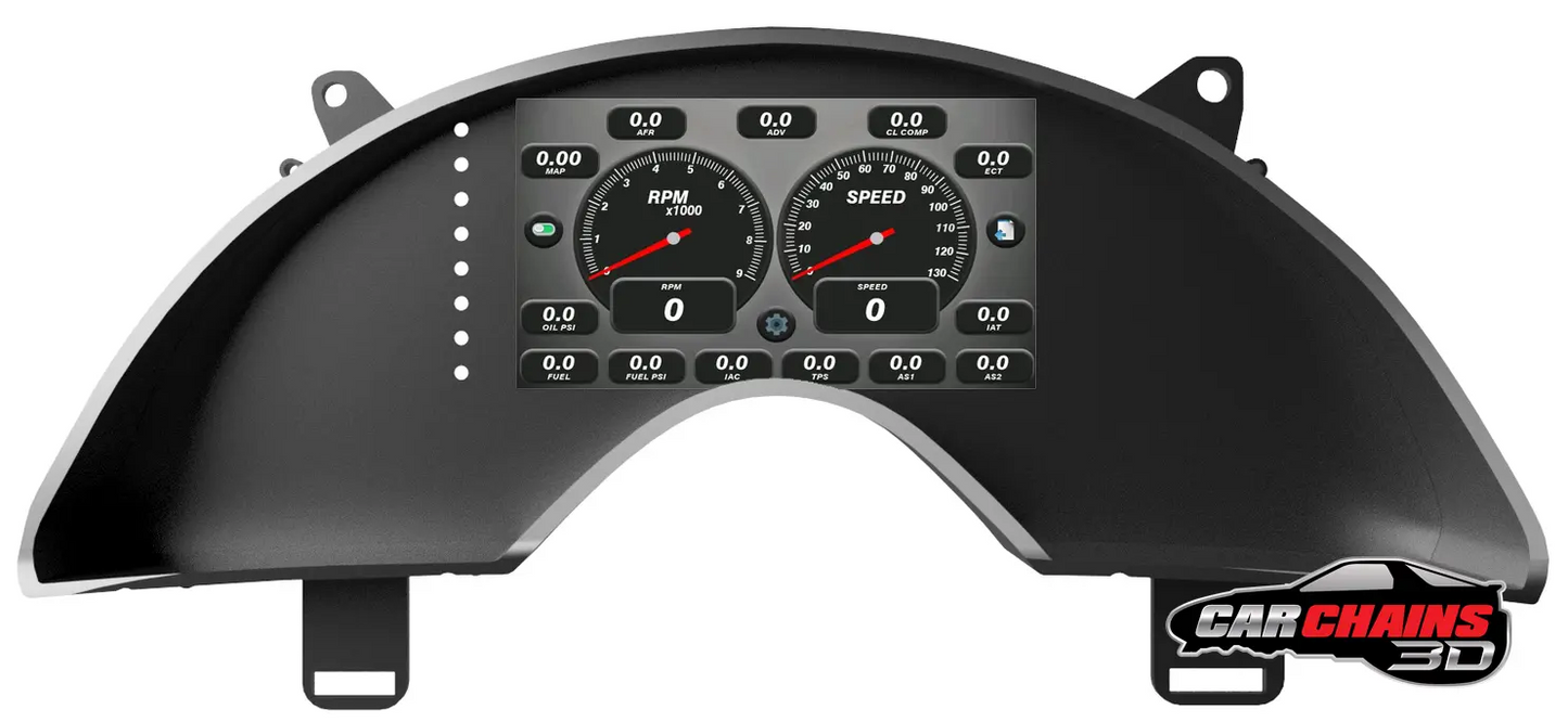 3D Printed Tinker All-In-One Digital Dash Cluster for 1997-2002 Late 4th Gen Chevrolet Camaro - CarChains3d