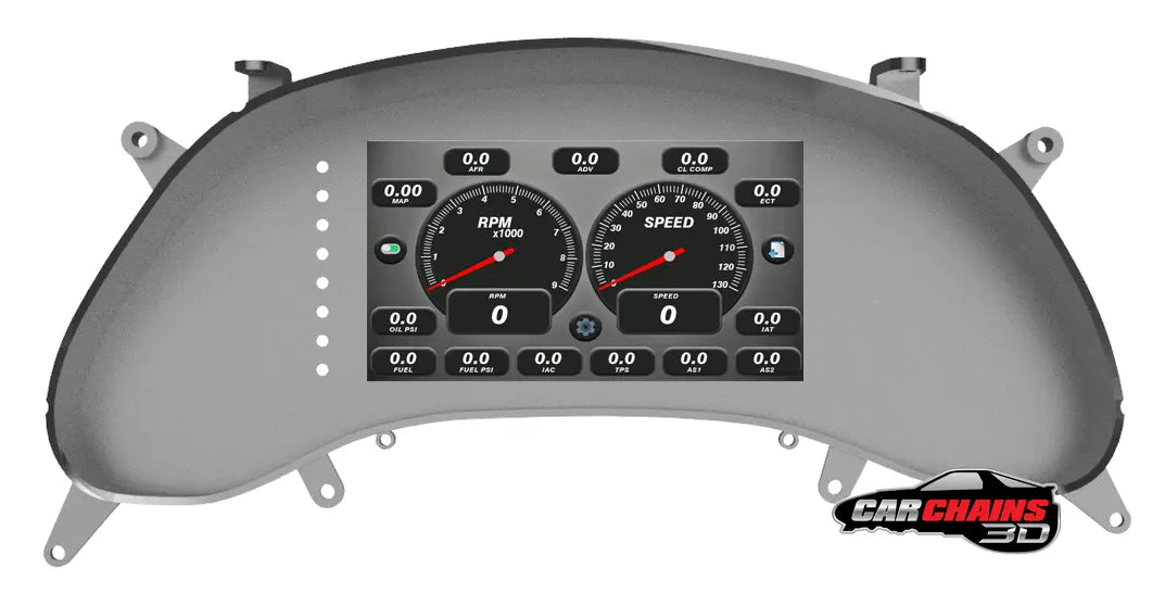 3D Printed Tinker All-In-One Digital Dash Cluster for 1997-2004 Chevrolet C5 Corvette - CarChains3d