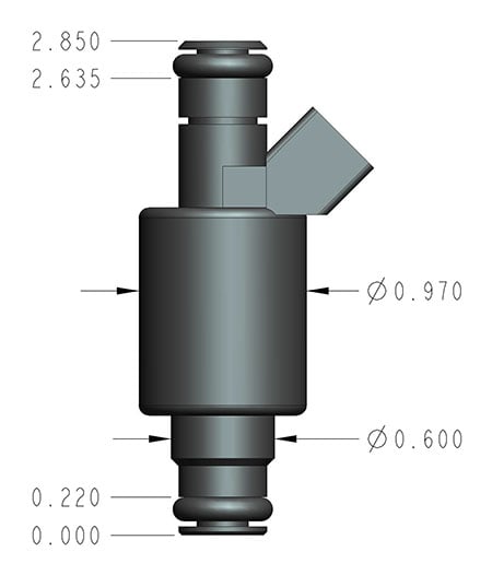 EFI Performance Fuel Injectors - Set of Eight - Bosch/EV1 - 30 lb/hr - High Impedance