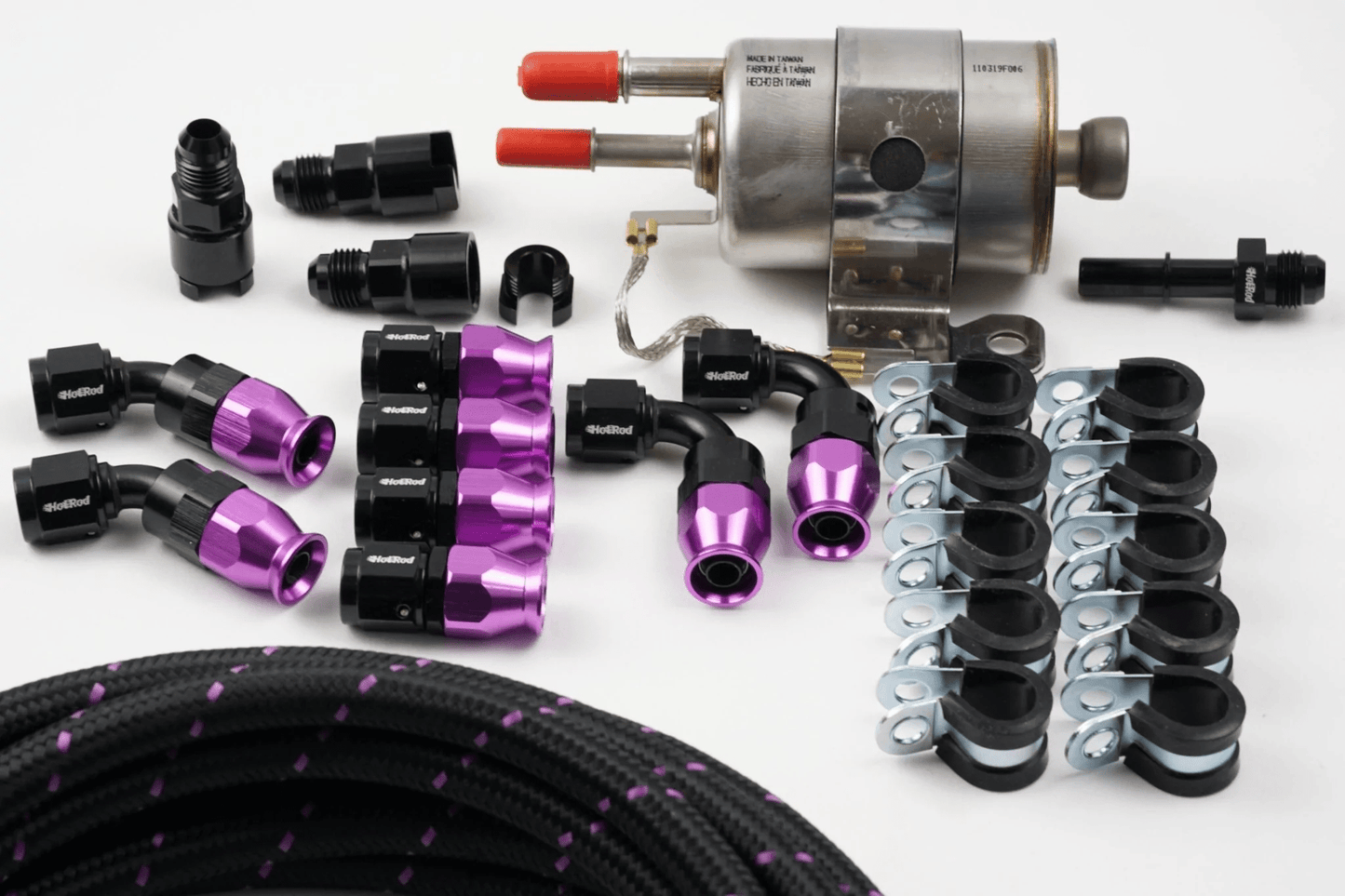 LS Swap AN Fuel Line Kit — Return-Less (PTFE AN-6)