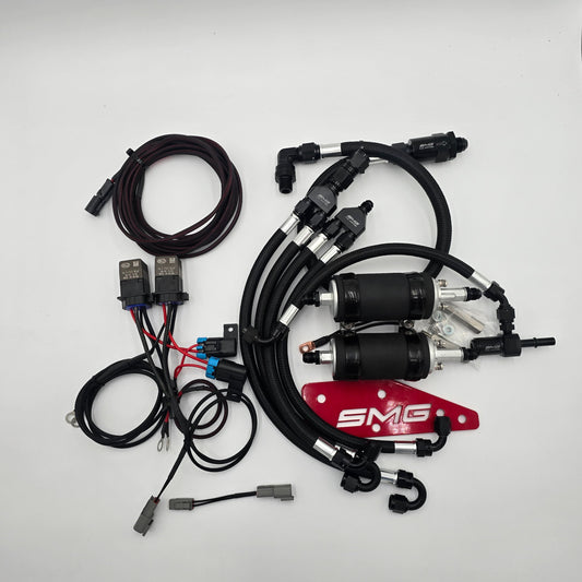 SMG Corvette C7 LTx Port Injection Inline Twin Pump - Solid State PWM Control - Direct Motive Reflex Integration