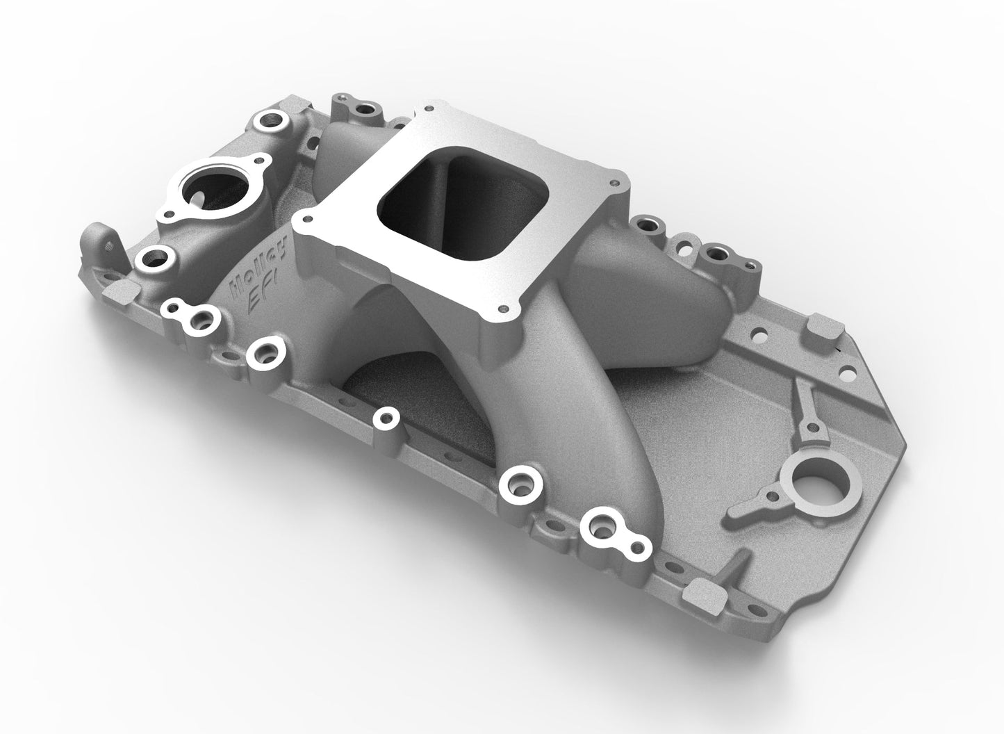 Holley EFI Intake Manifold 396, 402, 427, 454, 502 for 4150 Style Flange, Oval Port Heads