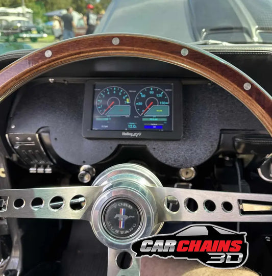 Digital Dash Beauty Backplate Insert for 1967-1968 Ford Mustang - CarChains3d