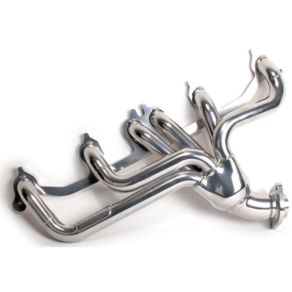 Jeep Cherokee Wrangler 4.0 1-1/2 Shorty Exhaust Header Polished Silver Ceramic 91-99