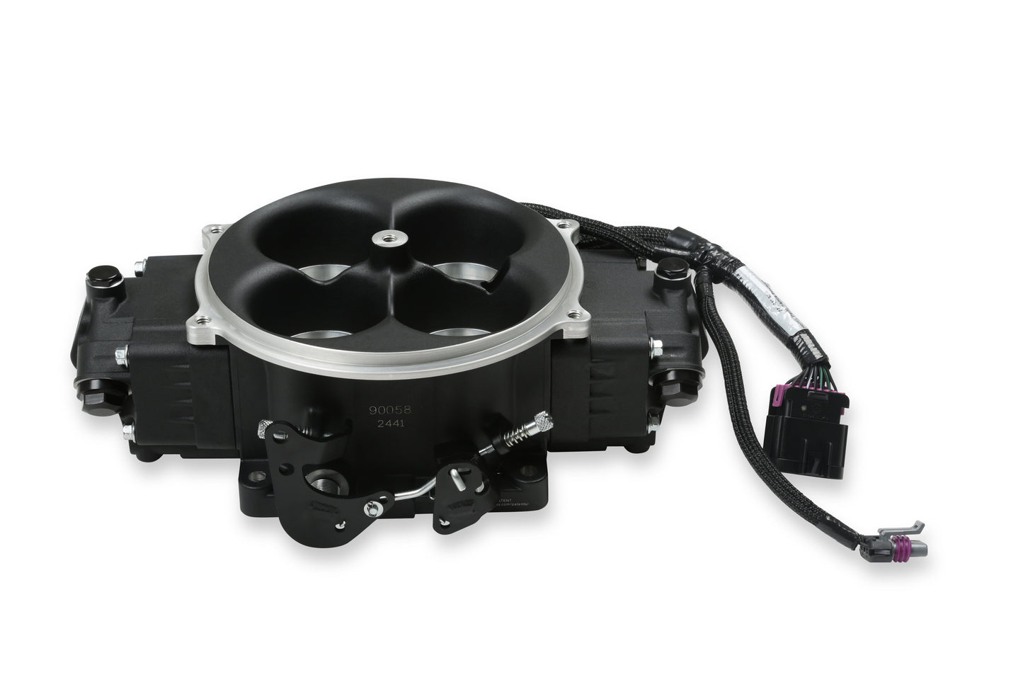 EFI Terminator X Stealth 4500 Service Throttle Body - Black - 4 Injectors - 650 HP - Secondary Throttle Body