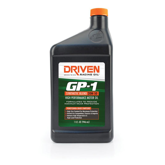 Driven Racing Oil GP-1 Synthetic Blend High Performance Motor Oil 19506