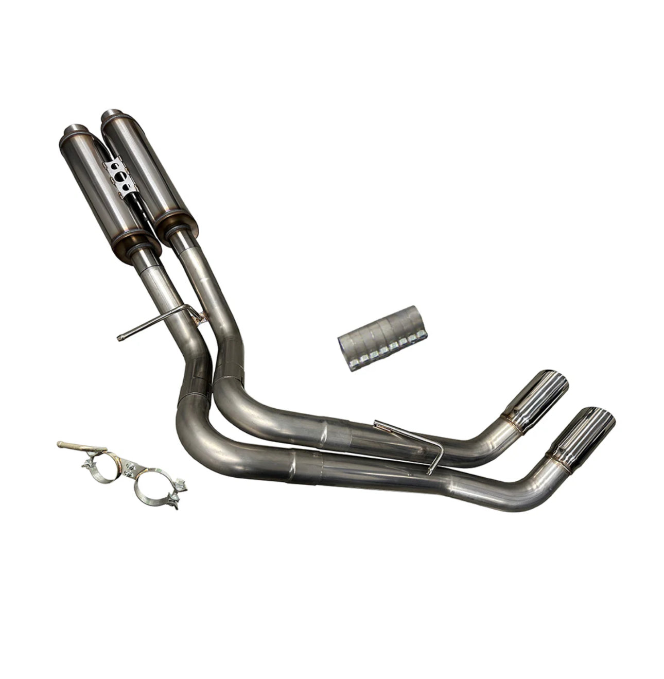 Silverado & Sierra True Dual Exhaust System 1999-2019 (SINGLE CAB) "REAR EXIT"