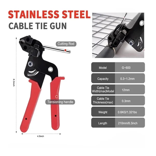 Stainless Zip Tie Gun (Tool Only)