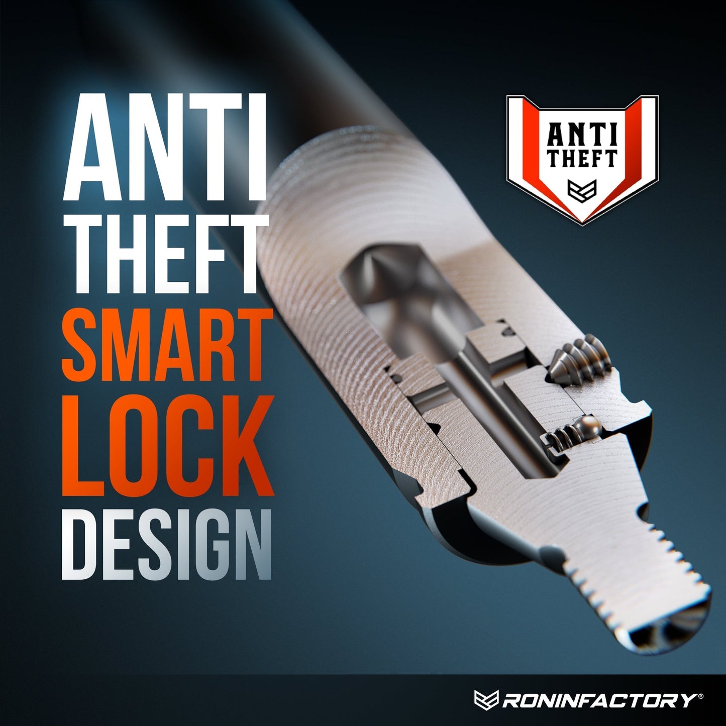 CHEVY & GMC RONIN SMARTLOCK™ SHORT FLEXIBLE ANTENNA 8 INCH (NEW!)