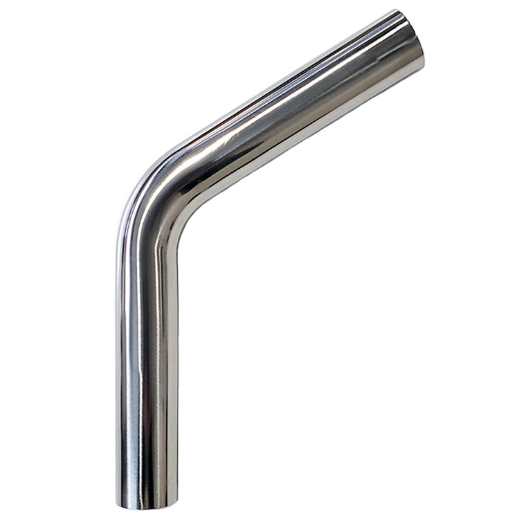 3.000" 16ga 60° Mandrel Bend - (4.500" CLR / 6.000" Legs) - Polished OD - 304 Stainless
