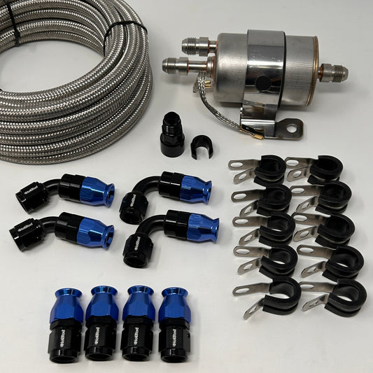 LS Swap AN Fuel Line Kit — Return-Less (PTFE AN-6)