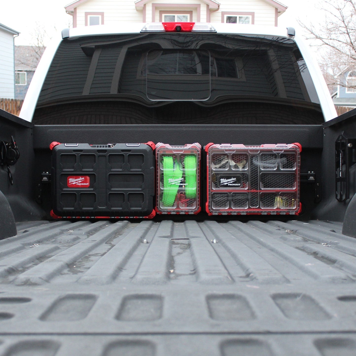 Integral Bulkhead Rail with Panel Kit - Super Duty (2017+) - Compatible with Milwaukee Tool Packout Organizers