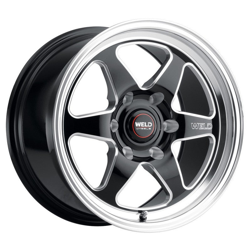 WELD Ventura 6 Drag Gloss Black Wheel with Milled Spokes 17x10