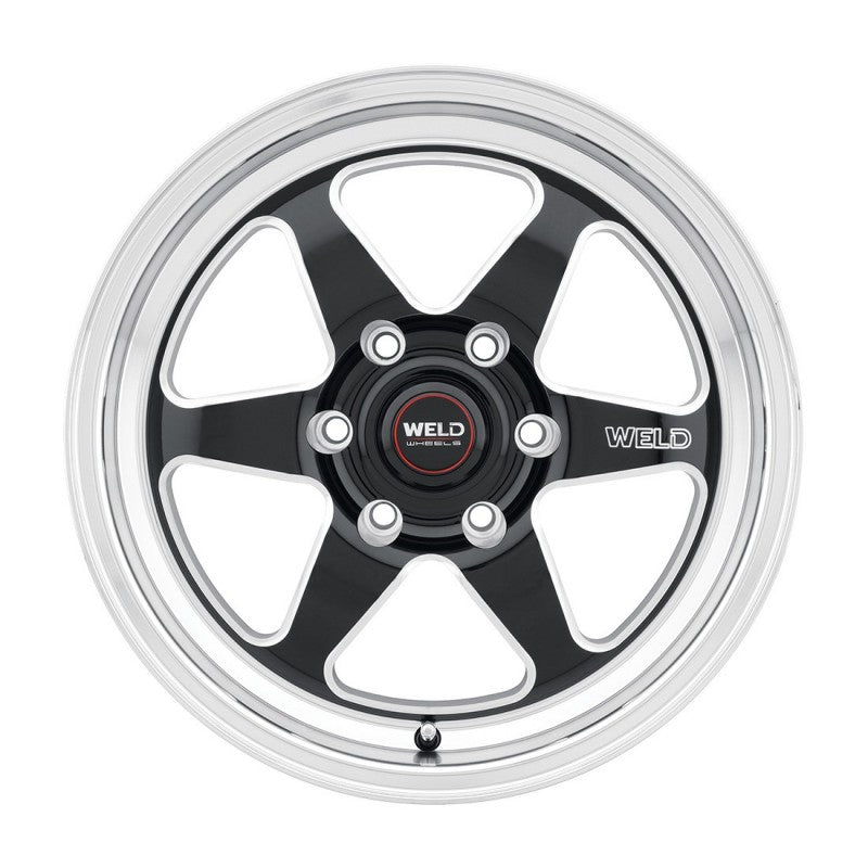 WELD Ventura 6 Drag Gloss Black Wheel with Milled Spokes 17x7