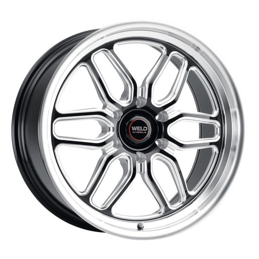 WELD Laguna 6 Drag Gloss Black Wheel with Milled Spokes 17x10