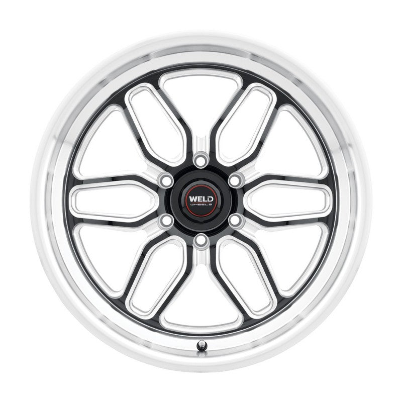 WELD Laguna 6 Drag Gloss Black Wheel with Milled Spokes 17x10