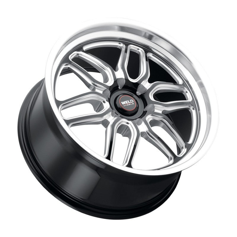 WELD Laguna 6 Drag Gloss Black Wheel with Milled Spokes 17x10