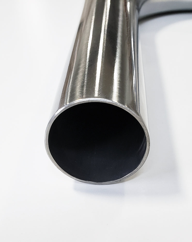 5.000" OD 14ga 45° Mandrel Bend - Polished OD - 6061 Aluminum - (7.000" CLR / 4.000" Legs)