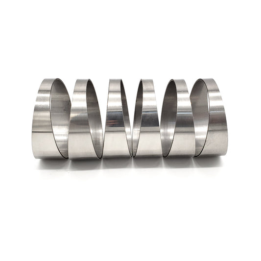 5.000" OD x 0.059" (1.5mm) Short Radius (1D) Pie Cut CP1 Titanium (90° Bend - 6 Pieces Total)