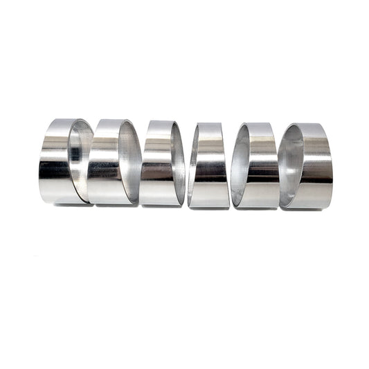 3.000" 16ga Long Radius (1.5D) Pie Cut - Polished OD - Aluminum (90° Bend - 6 Pieces Total)