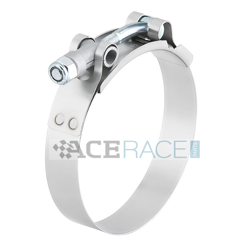 T-Bolt Clamp 304 Stainless - For 1.750" ID Silicone (Clamping Range: 1.968" - 2.283")