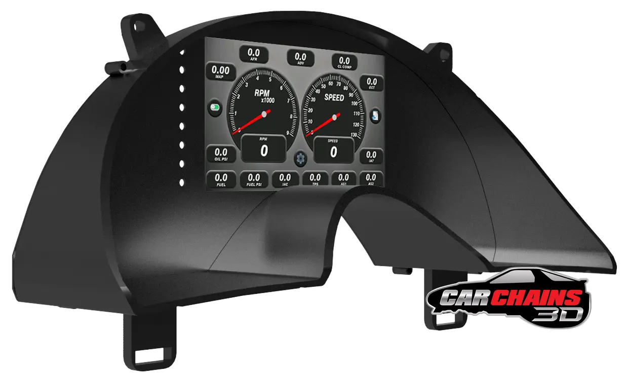 3D Printed Tinker All-In-One Digital Dash Cluster for 1997-2002 Late 4th Gen Chevrolet Camaro - CarChains3d