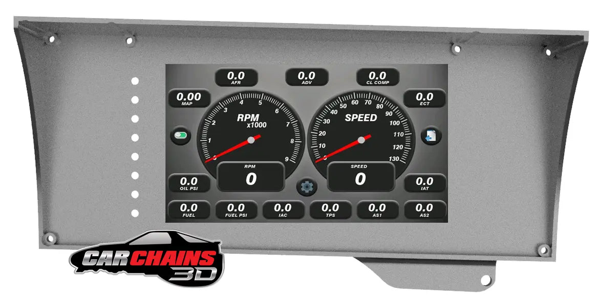 3D Printed Tinker All-In-One Digital Dash Cluster for 1978-1988 Chevrolet Monte Carlo & El Camino - CarChains3d