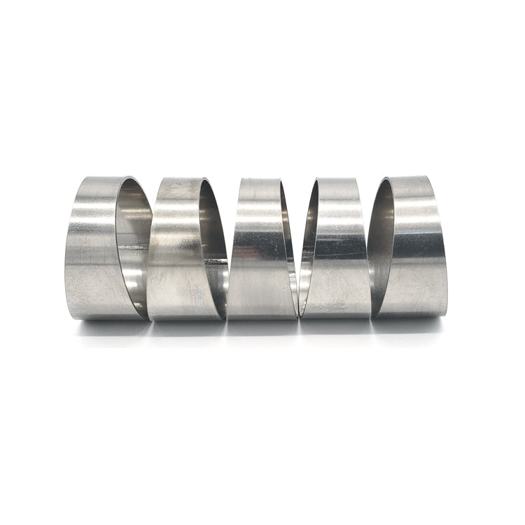5.000" OD x 0.059" (1.5mm) Long Radius (1.5D) Pie Cut CP1 Titanium (45° Bend - 5 Pieces Total)