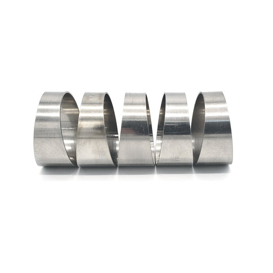 2.500" OD x 0.047" (1.2mm) Long Radius (1.5D) Pie Cut CP1 Titanium (45° Bend - 5 Pieces Total)