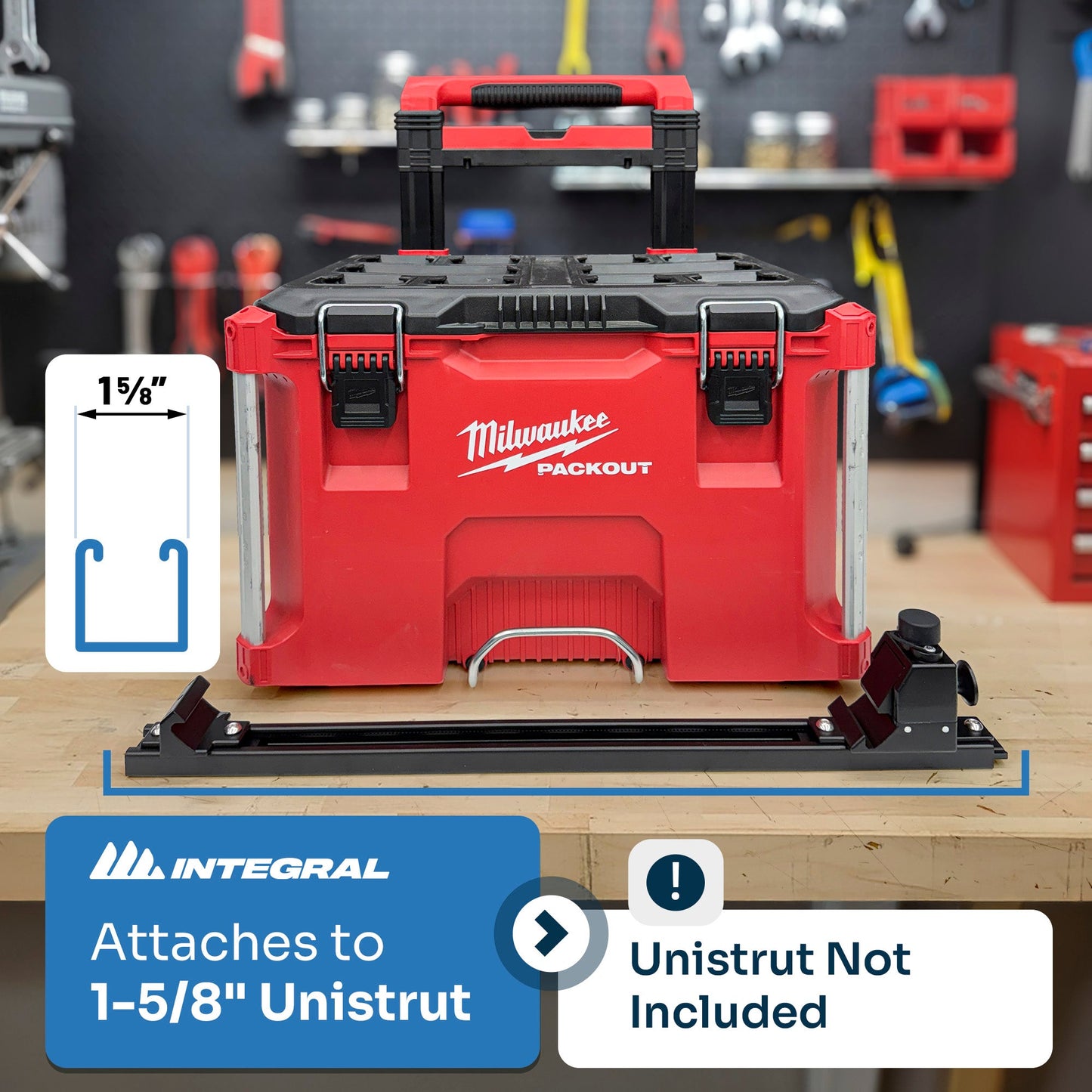 Stack Lock - Mount Compatible with Milwaukee Packout Organizers