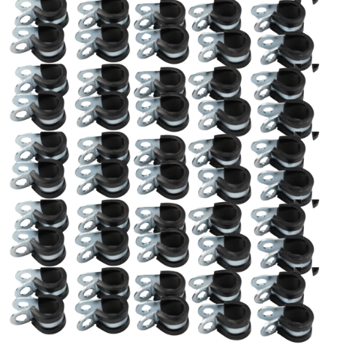 Hose P-Clamp for mounting AN PTFE hose