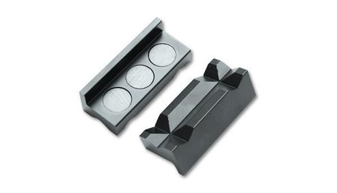Aluminum Vice Jaws for PTFE fitting install - Black Anodized