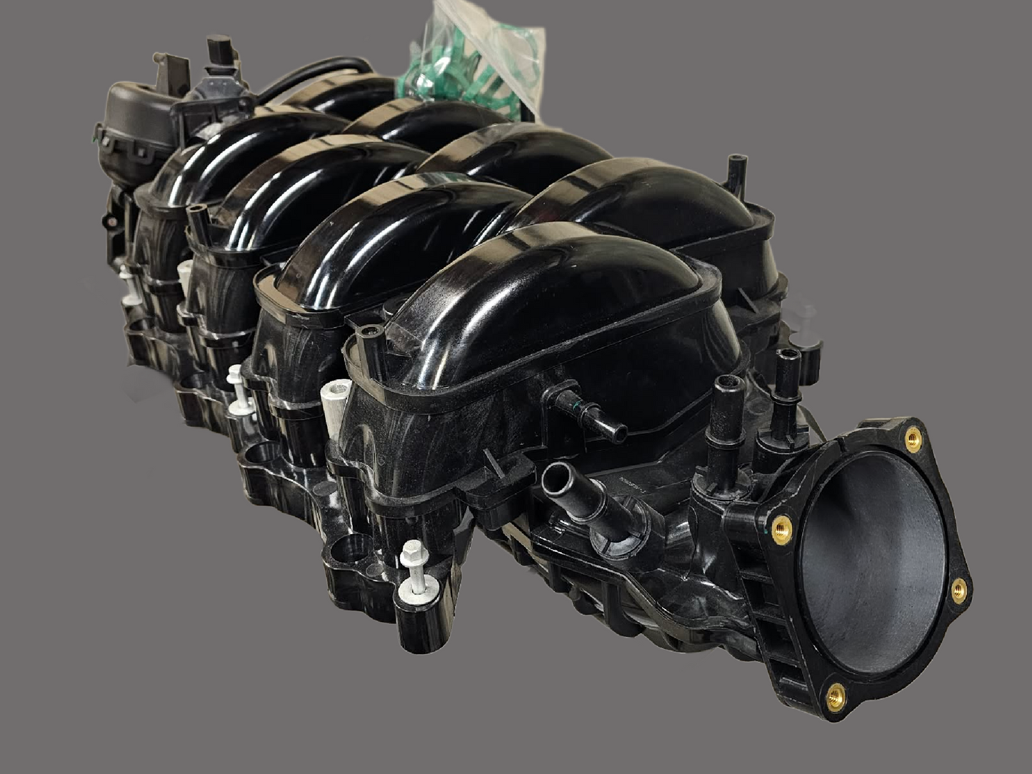 AMR Ported 2021 mustang GT Manifold (Polished Black Finish Runners)