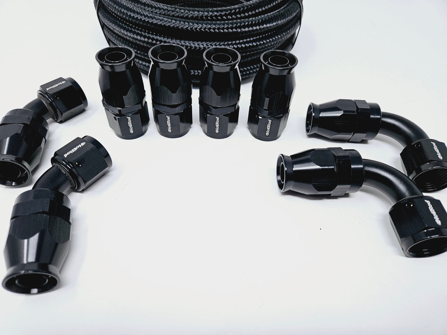 AN-8 Nylon Braided PTFE hose and 8 AN Fittings Bundle Deal