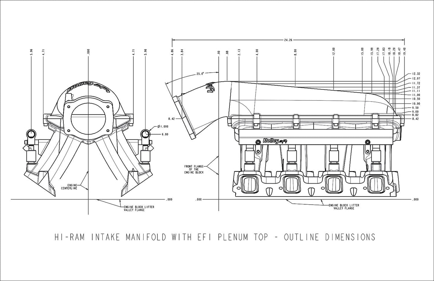 LS Hi-Ram EFI Manifold GM LS7 - 92MM Throttle Body