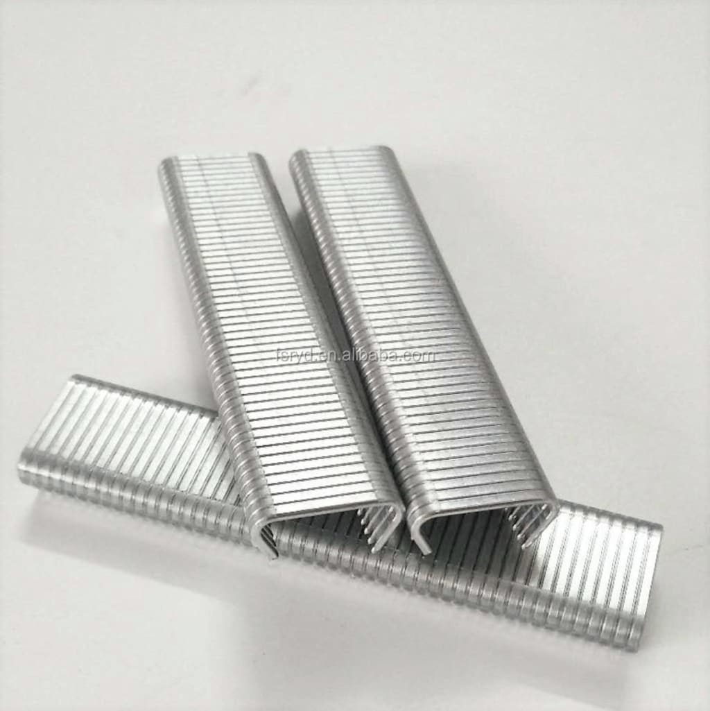 Galvanized Hog Ring Staples - 1000 Pcs