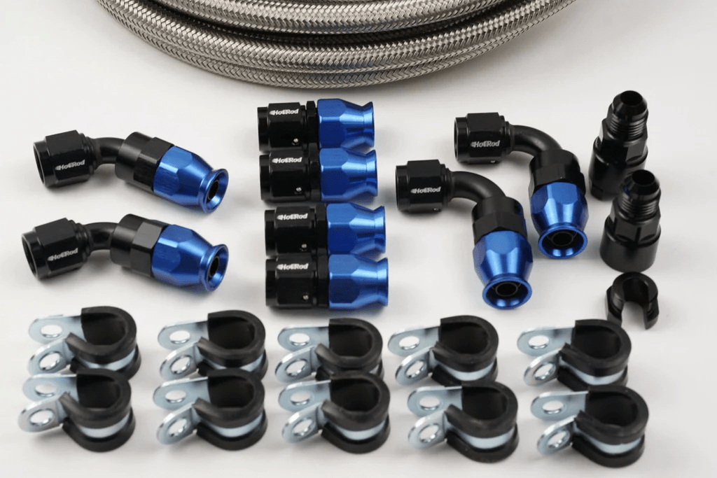 LS Swap AN Fuel Line Install Kit — Return-Style (PTFE AN-6)