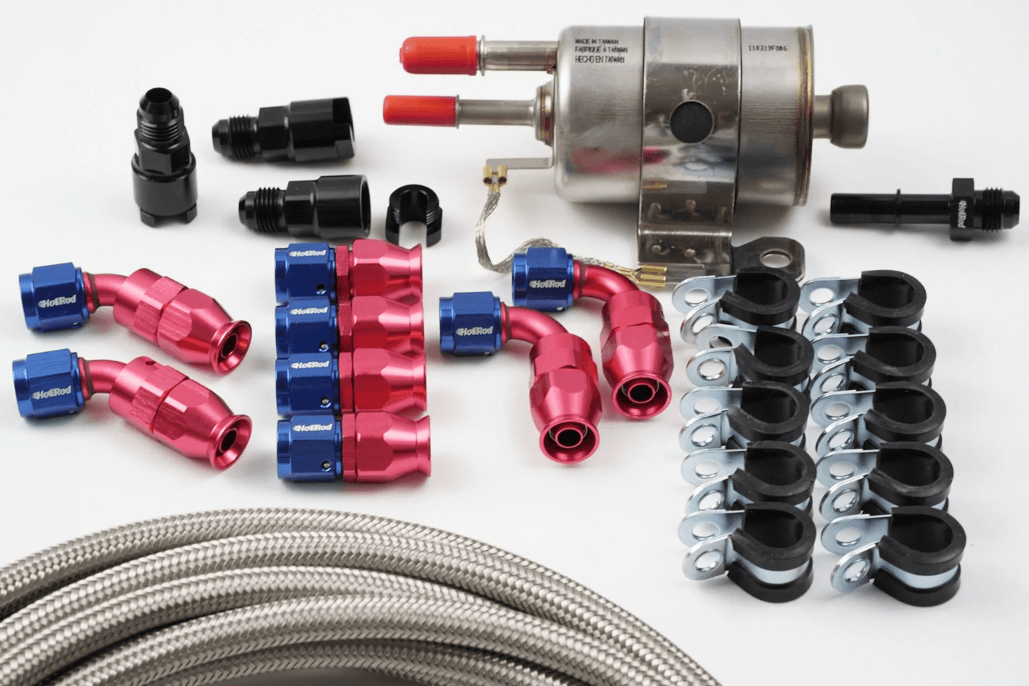 LS Swap AN Fuel Line Kit — Return-Less (PTFE AN-6)