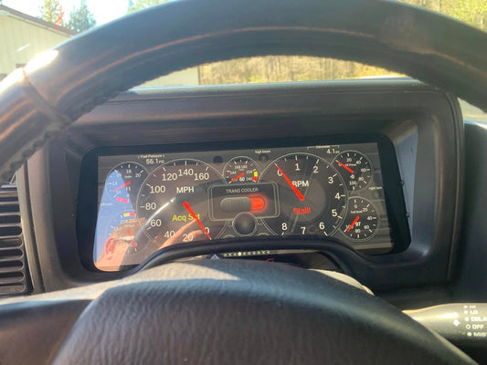 3D Printed Digital Dash Bezel for 1997-2001 Jeep Cherokee XJ - CarChains3d