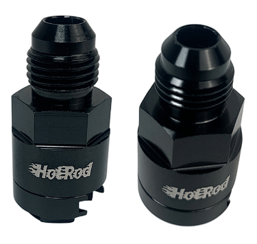 EFI Quick-Connect to AN Adapter — 3/8″ & 5/16″ to -6 / -8 AN (LS Rail / Regulator)